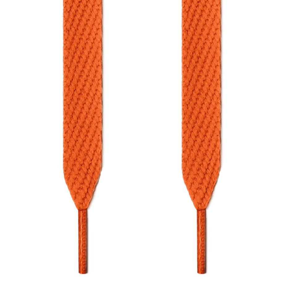 orange flat shoelaces