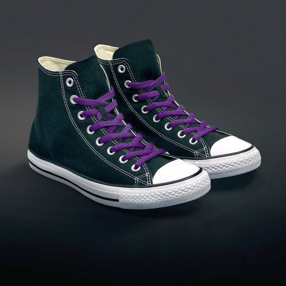 neon purple shoelaces