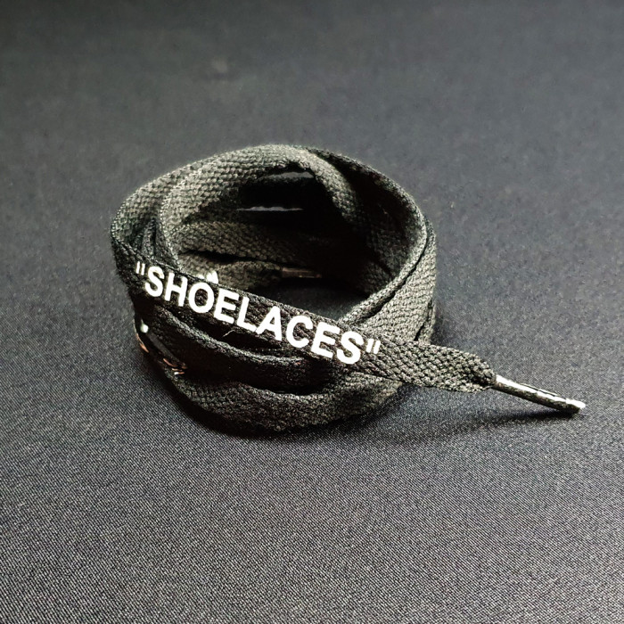 Black OFF-WHITE Shoelaces. Show your peers what style means!