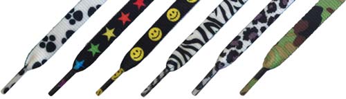 patterned shoelaces